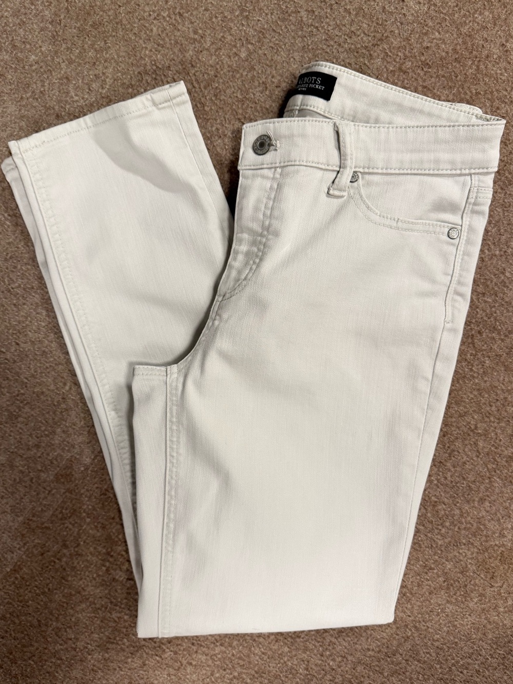 Talbots Petite Flawless Five Pocket Straight Leg Jeans